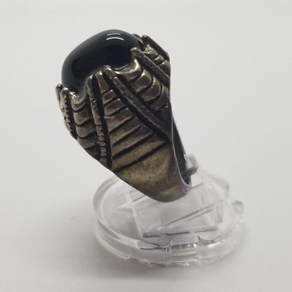 Gold Black Onyx Ring  - Picture 4 of 6